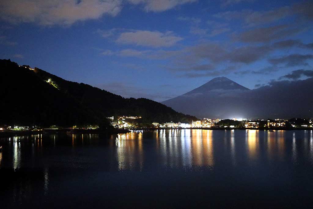 河口湖 富士山 初秋