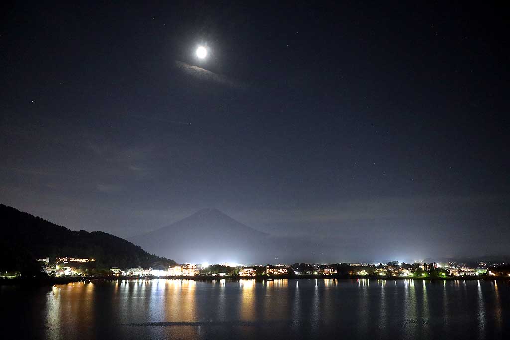 河口湖 富士山 初秋