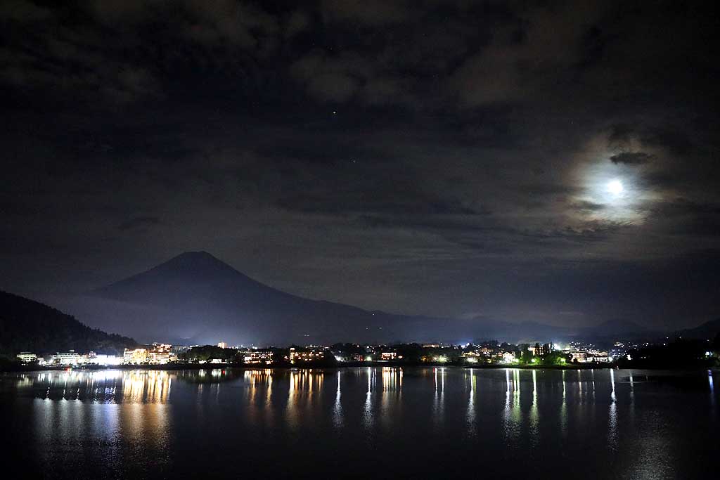 河口湖 富士山 初秋