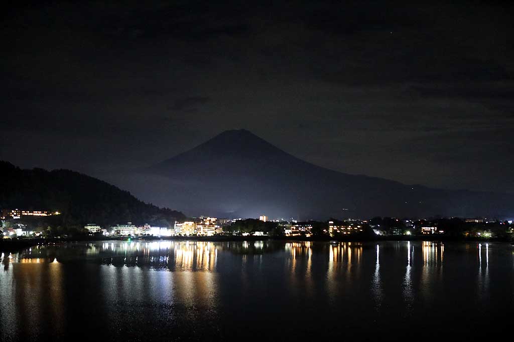 河口湖 富士山 初秋