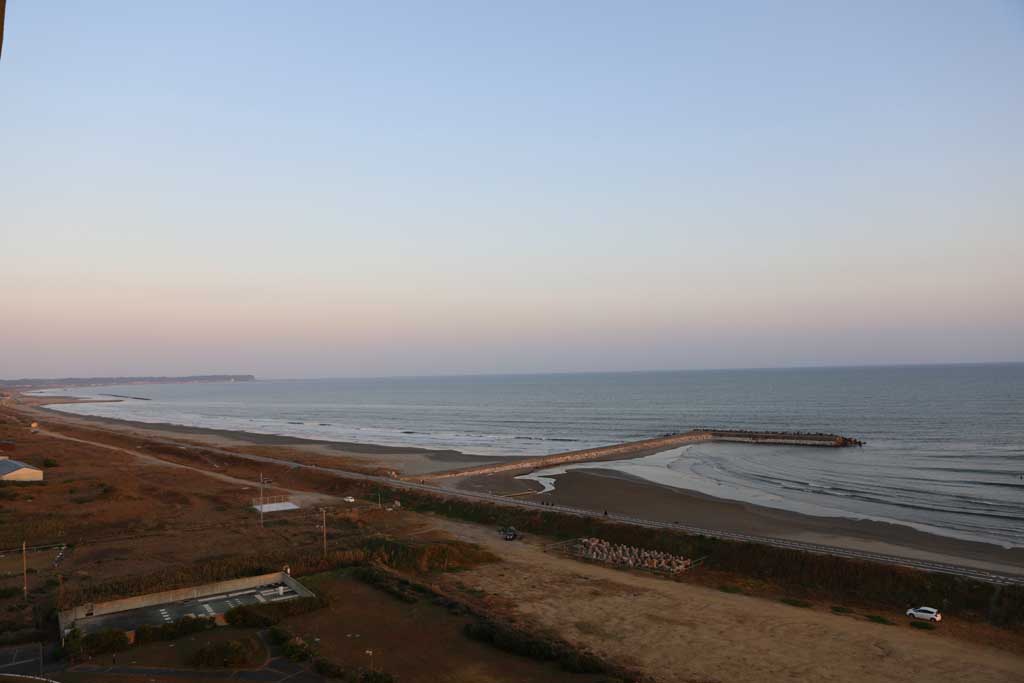 九十久里浜の夕日